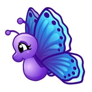 Cute Aquamarine Butterfly